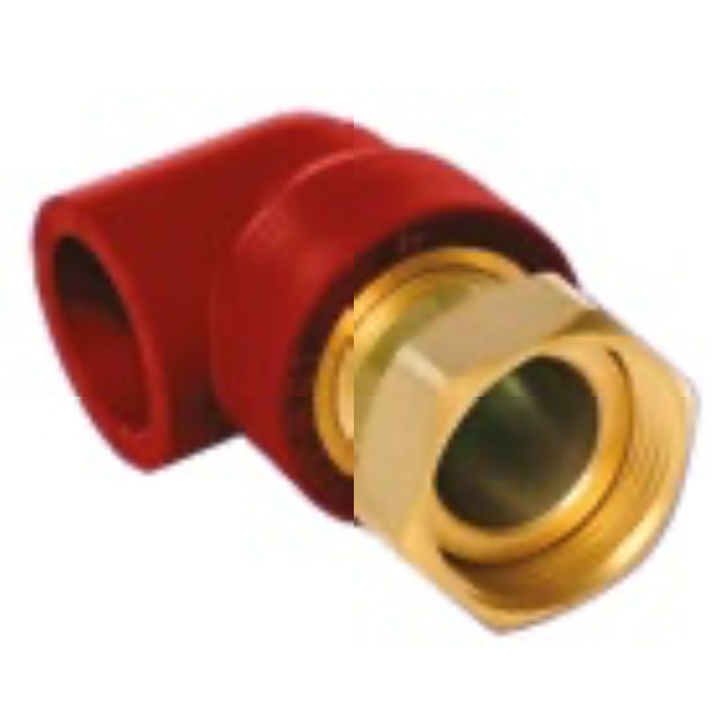 Codo 90° con Tuerca girable PP-R Koalifire