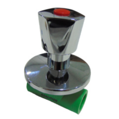 Llave de paso PP-R Manilla cromada