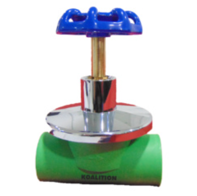 Llave paso PP-R Roseta Metálica