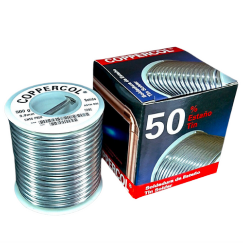 Soldadura 50% Sñ/Pb Carrete de 1/2 Kg Coppercol